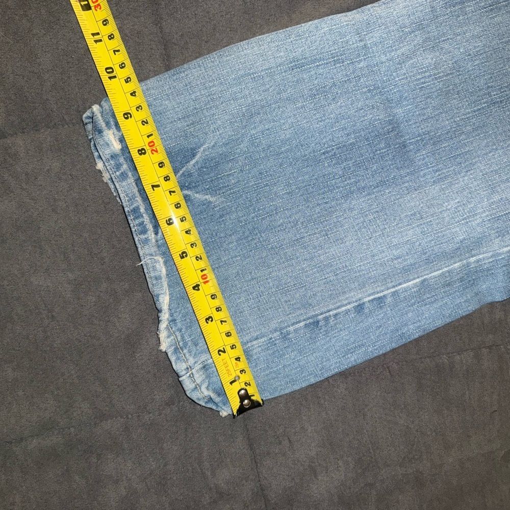 American Eagle Outfitters Premium  Light Blue Relaxed Bootcut Men's Jeans 34 - Picture 7 of 10